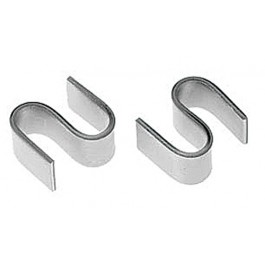 Quantum Storage S-HOOK Chrome Wire Shelving S-Hooks, Set Of 8
