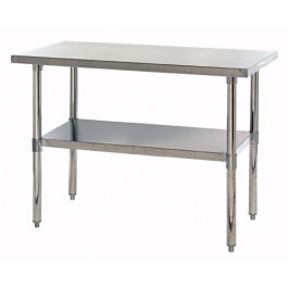 Picture of Quantum Storage SST-2448U Stainless Steel Tables With Undershelf - 24 x 48 x 34 in.