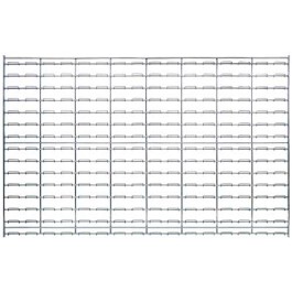 Chrome Wire Louvered Panels - 48 x 30 in.