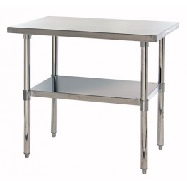 Picture of Quantum Storage SST-2436U Stainless Steel Tables With Undershelf - 24 x 36 x 34 in.