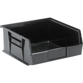 Quantum Storage QUS235CO Black Conductive ESD Plastic Storage Bins - 10.88 x 11 x 5 in.