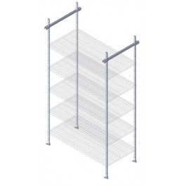 Quantum Storage TTK-C21 21 in. Overhead Track Intermediate End Kit