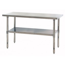 Picture of Quantum Storage SST-2460U Stainless Steel Tables With Undershelf - 24 x 60 x 34 in.