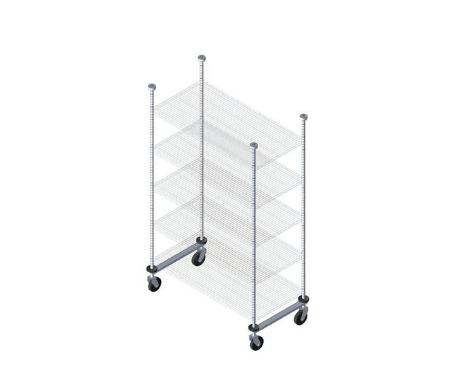 24 in Overhead Track Mobile End Kit