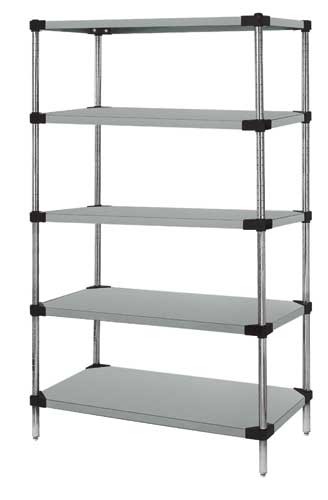 Quantum Storage WR74-1860SG-5 5-Shelf, Galvanized Steel Solid Shelving Unit - 18 x 60 x 74 in.