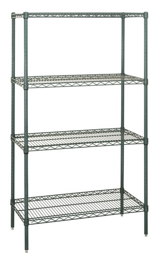 Quantum Storage WR63-2472P Proform Wire 4-Shelving Starter Unit - 24 x 72 x 63 in.