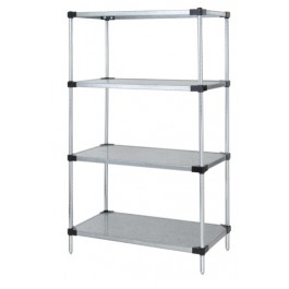 Quantum Storage WR86-1830SG 4-Shelf, Galvanized Steel Solid Shelving Unit - 18 x 30 x 86 in.