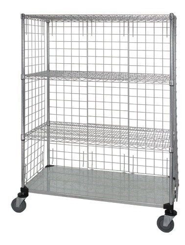 Picture of Quantum Storage WRCS4-63-2436EP Linen Cart, 24 x 36 x 69 in. Enclosed, Mobile Cart