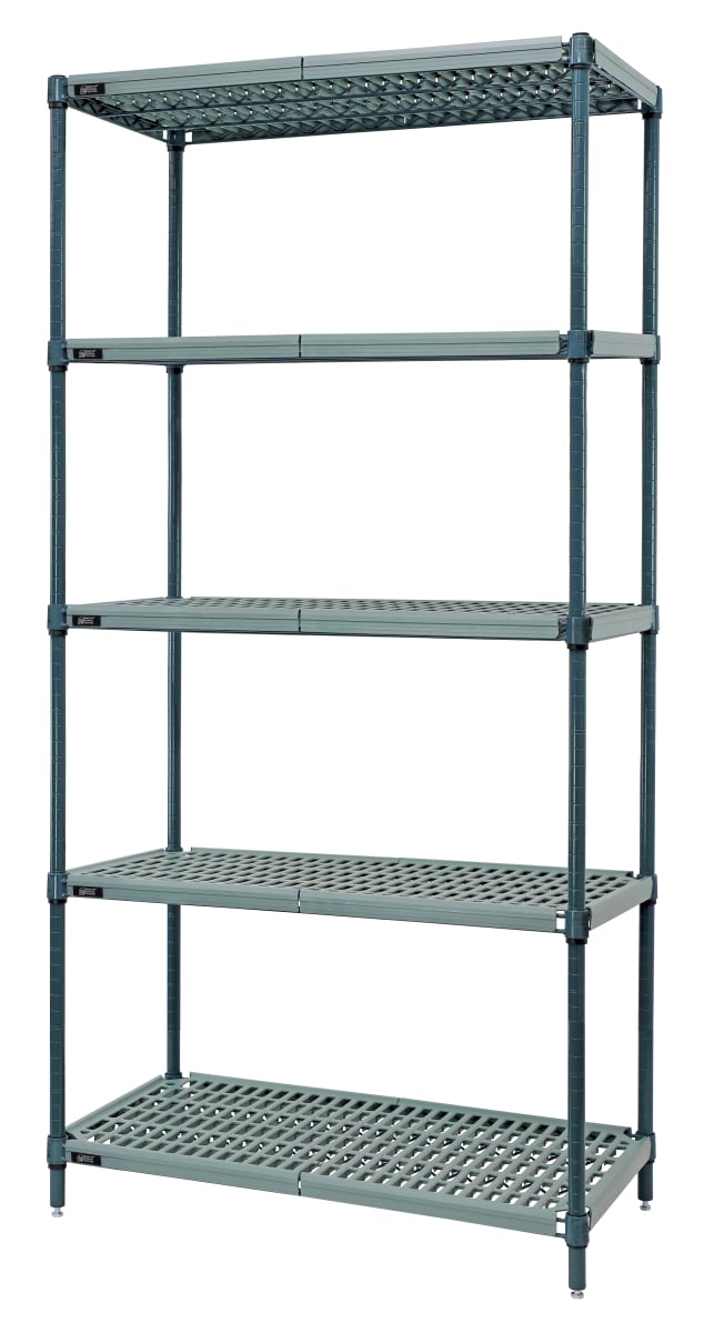 WR74-2172WPM-5 Wire Plastic Mat Shelving Unit - 72 x 21 x 74 in.