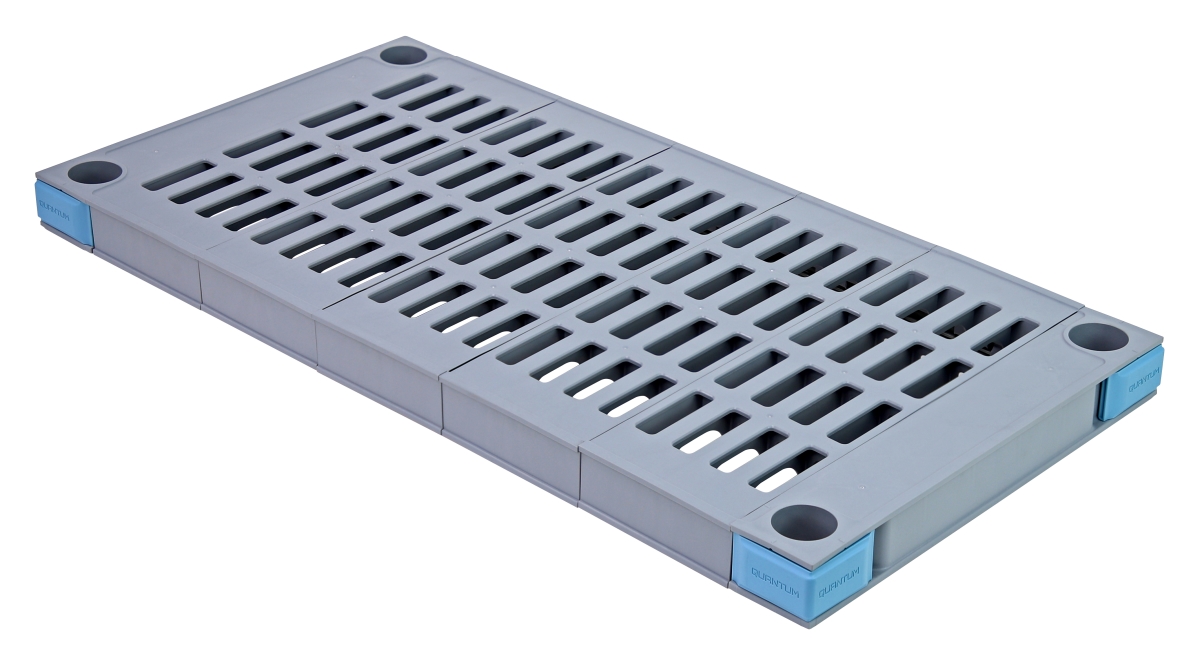 Quantum Food Service QP2448VS Millenia Polymer Shelf - 48W x 24D, Gray
