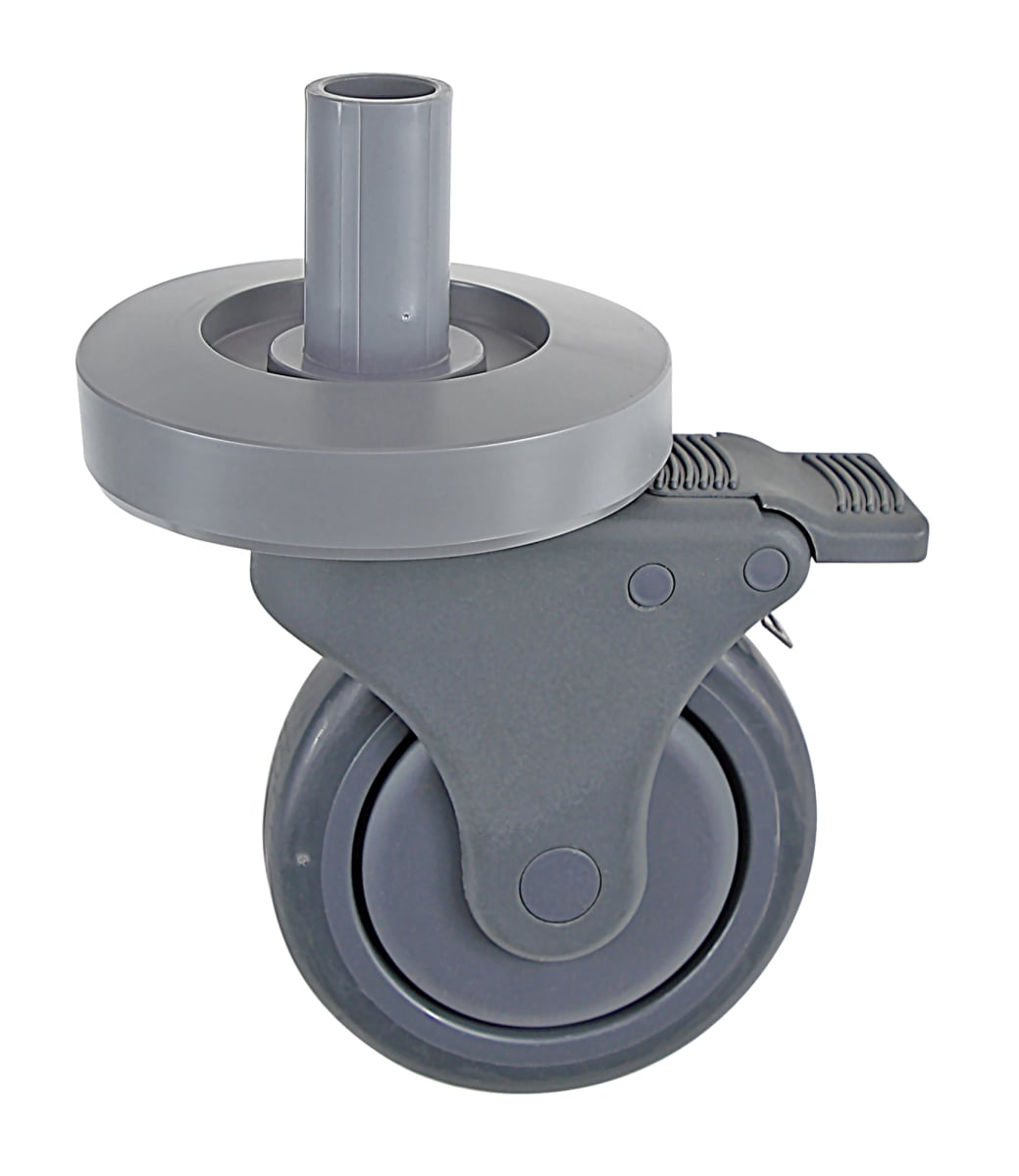 Caster,5" Caster dia.,10" H,1 1/4" W