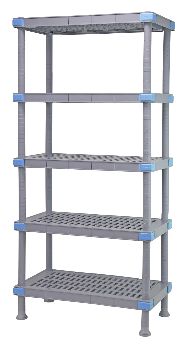 QP244886VS-5 Millenia Shelving Unit - 48 x 24 x 86 in.