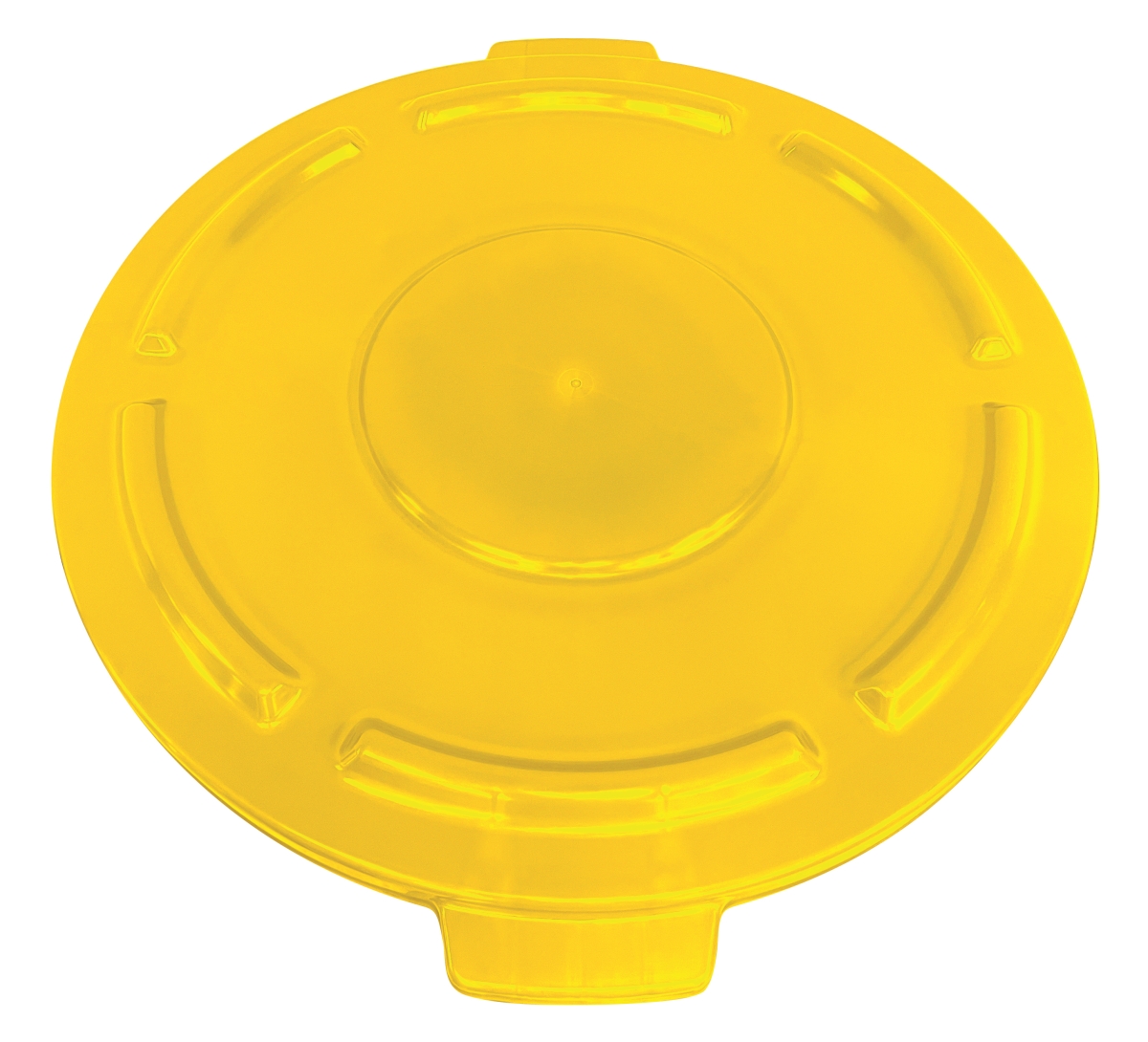 Quantum Storage CTC-L20YL 19.5 in. dia. Round Heavy-Duty Utility Polyethylene Container Lid for 20 gal, Yellow