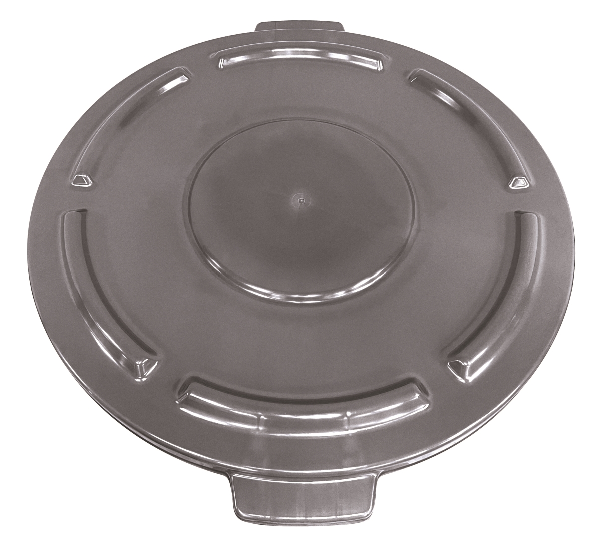 Quantum Storage CTC-L44GY 24 in. dia. Round Heavy-Duty Utility Polyethylene Container Lid for 44 gal, Gray