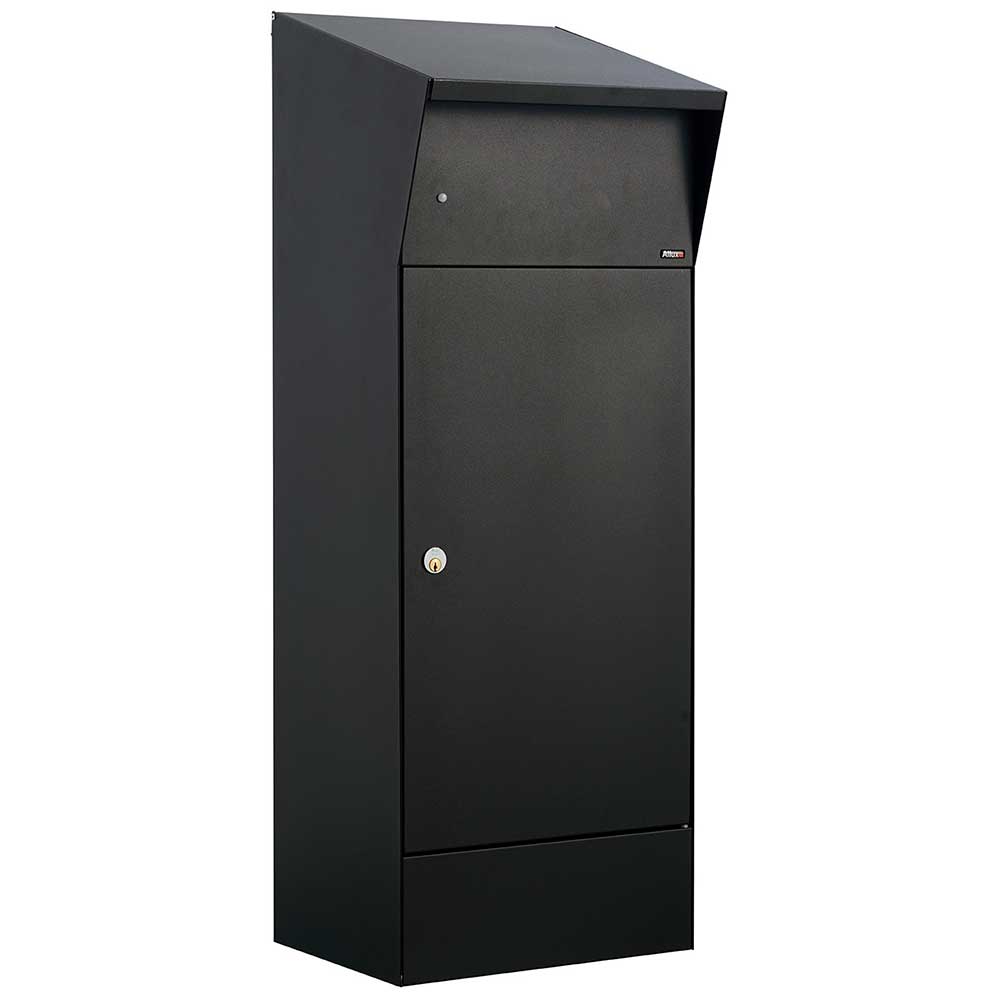 ALX-BP Allux Bjorn Top Loading Freestanding Parcel Mailbox, Black
