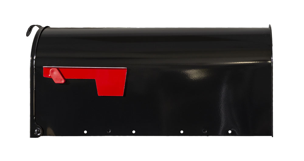 Gibraltor E1-BLK E1 Economy Rural Mailbox, Black