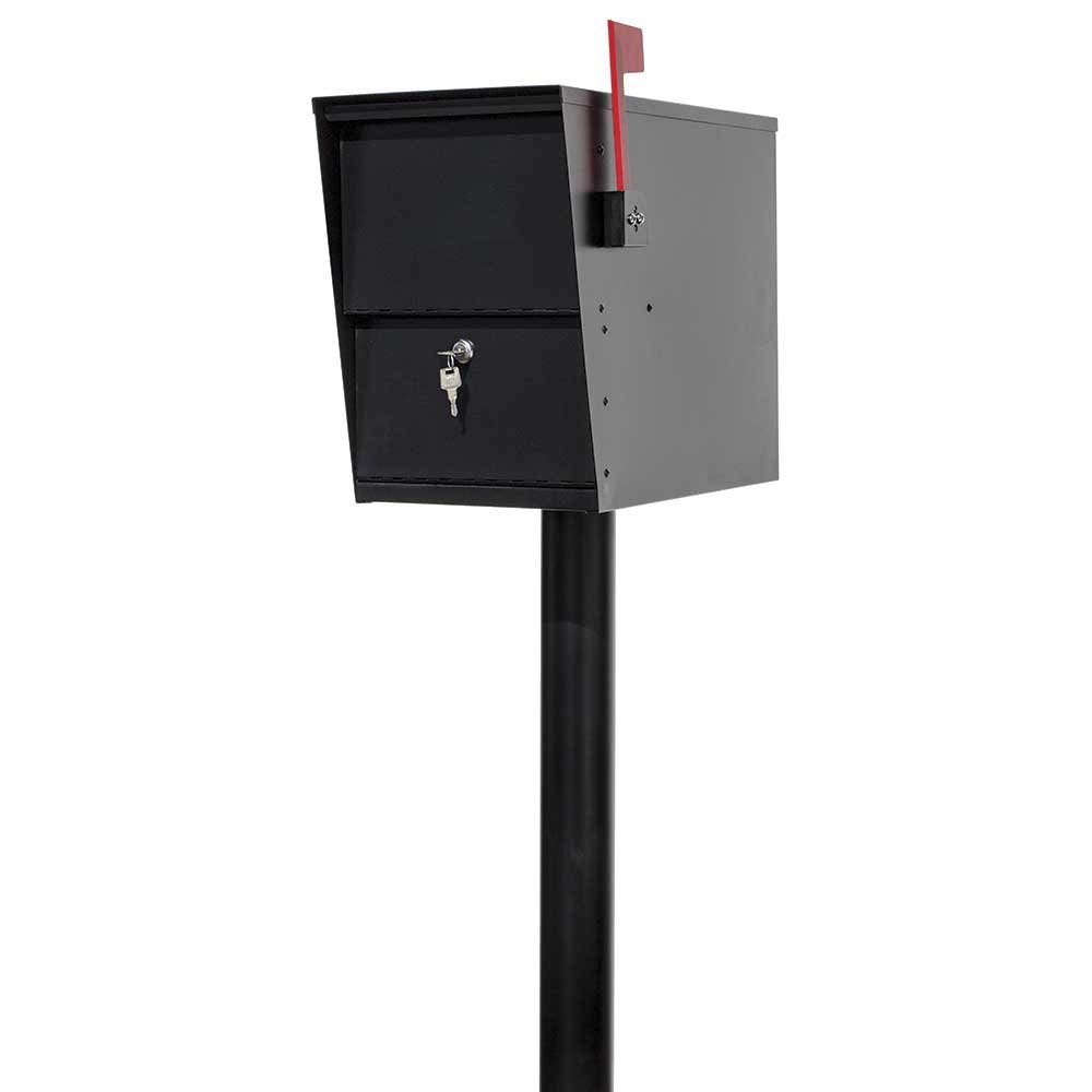 LetterSentry Rust Free Galvanized Steel Direct Buriel 3 in. Mounting Post without Mailbox