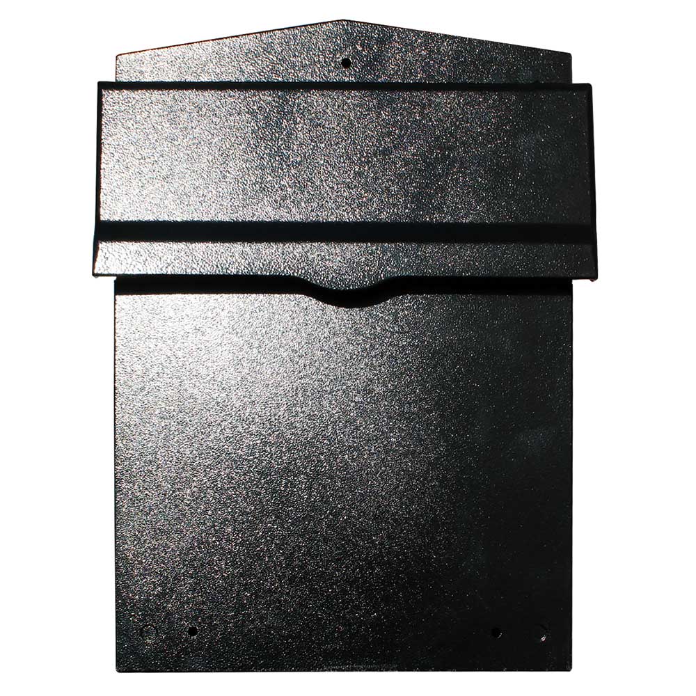 LIB-BL-LM6-810 Liberty Rear Access Collection Box with Black Letter Plate & 8-10 in. Adjustable Chute