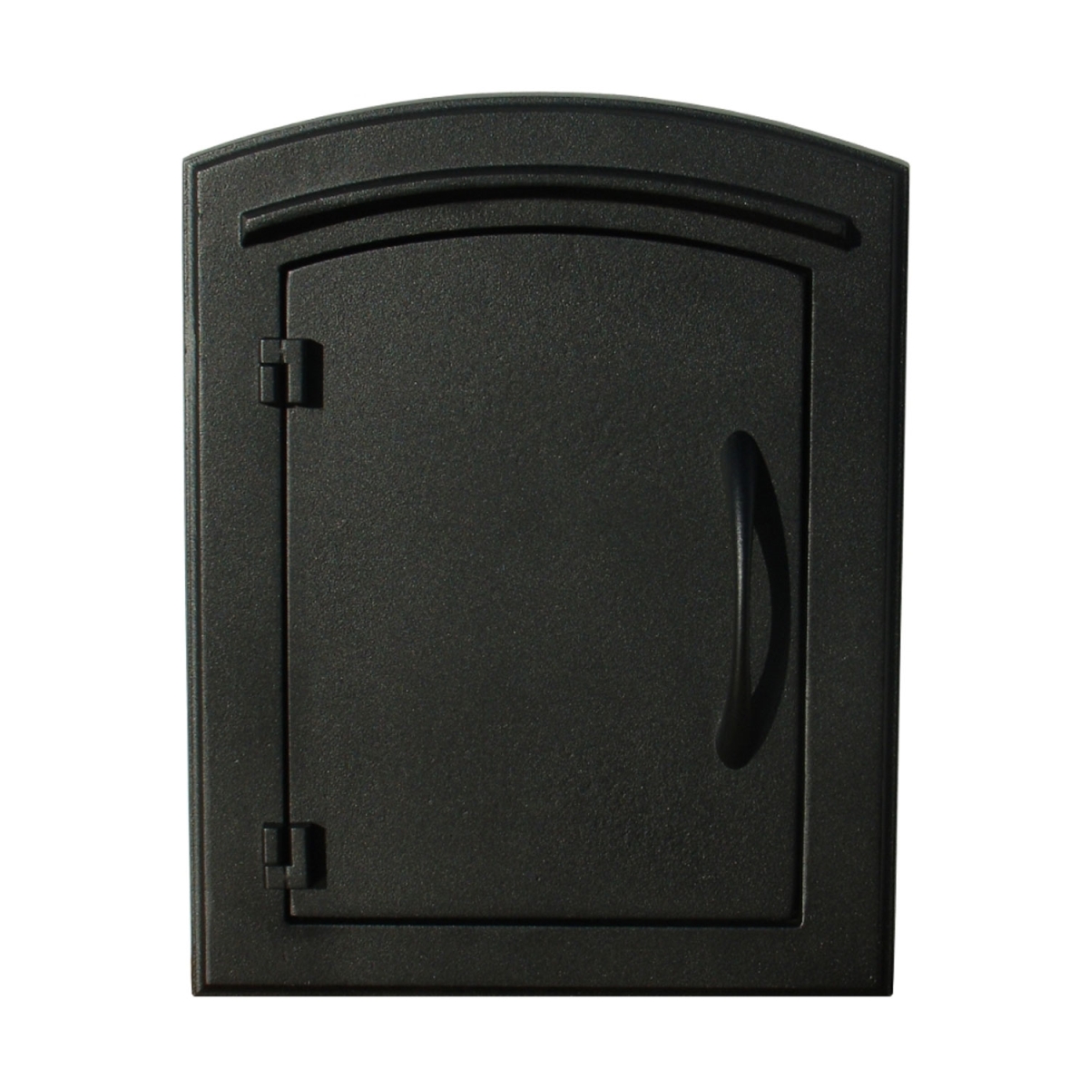 MAN-S-1400-BL 12 in. Manchester Security Drop Chute Mailbox with Plain Door Faceplate in Black