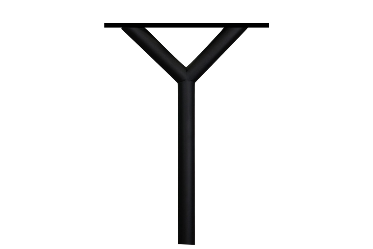 Penfield Triple Mailbox Post & Spreader with No Base - Black