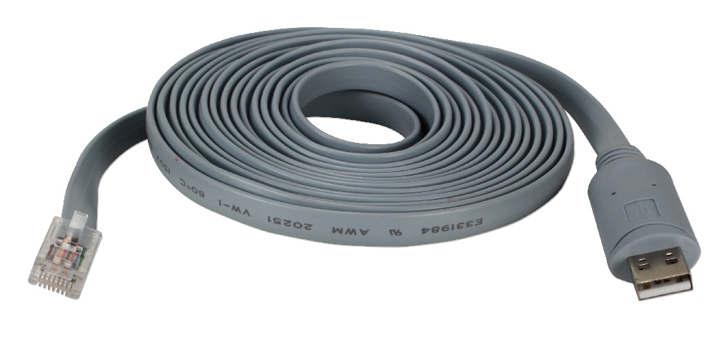 Picture of QVS UR-2000M2-RJ45 6 ft. USB to RJ45 Cisco RS232 Serial Rollover Cable