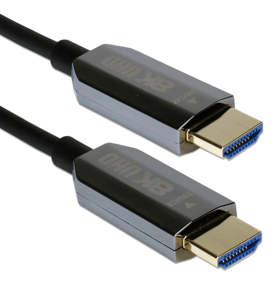 HF8-45M 45 m Active HDMI UltraHD 8K-60Hz with Ethernet M-M Cable, Black