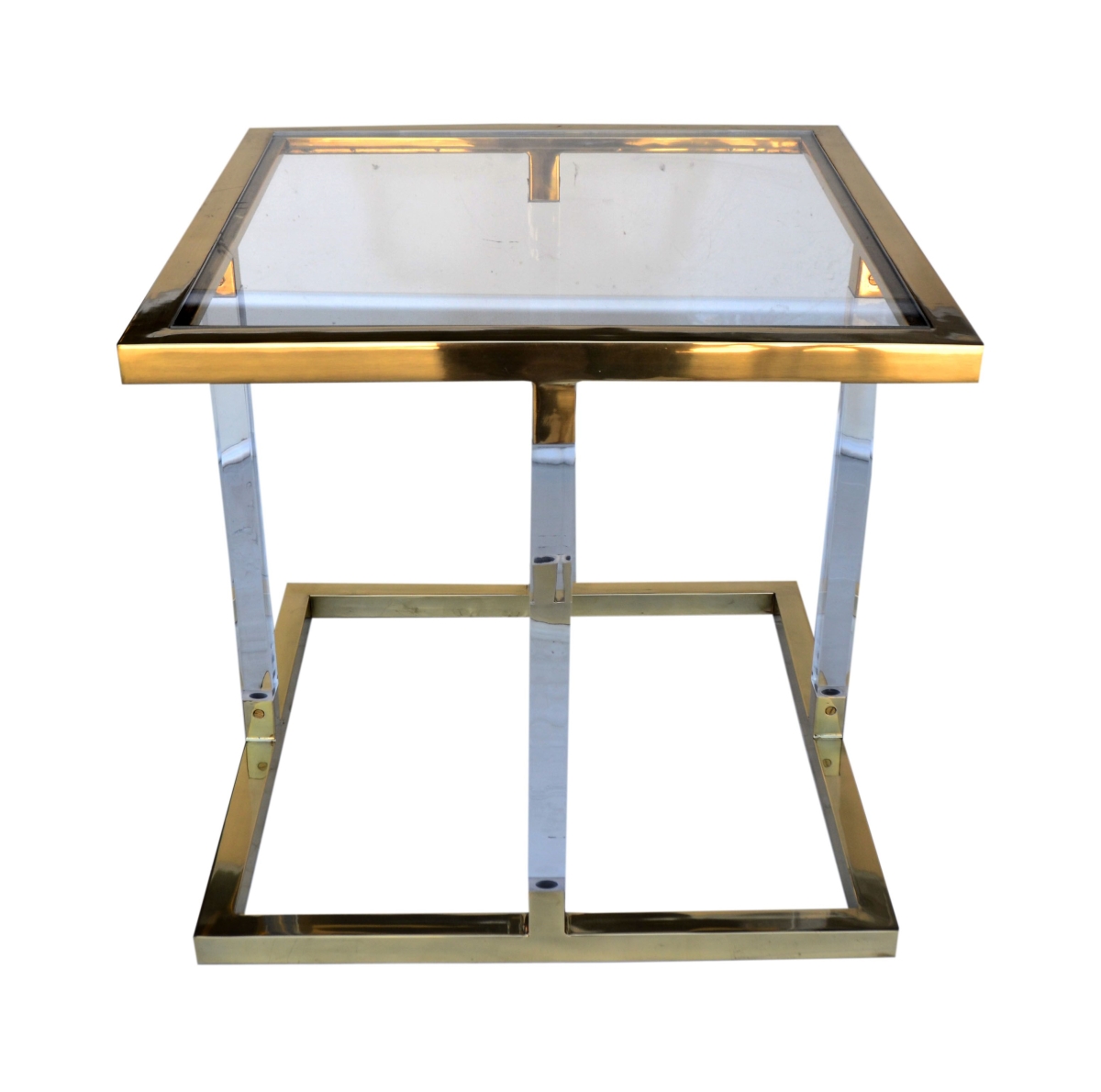Picture of R16 Home Furniture BWI-03G Helena Gold Side Table