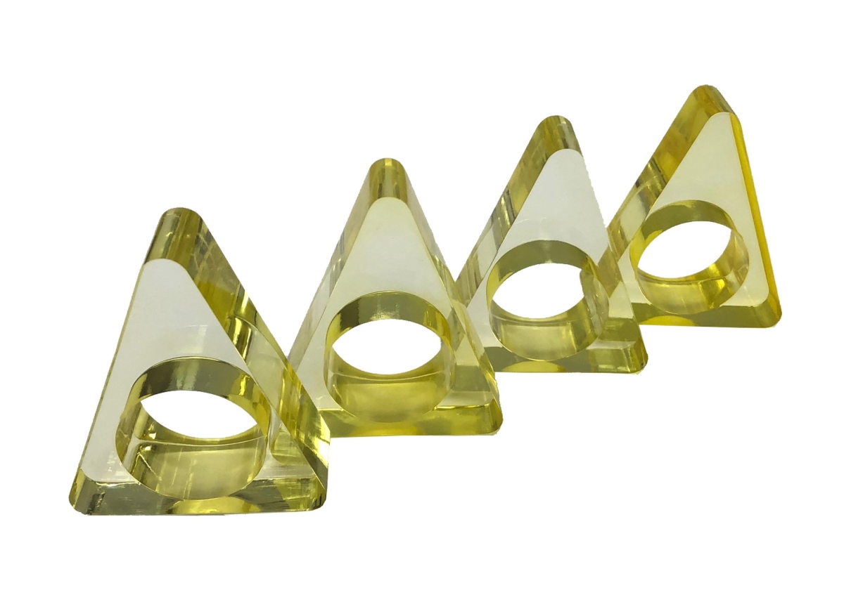 Pink Triangle Napin Ring - Set of 4