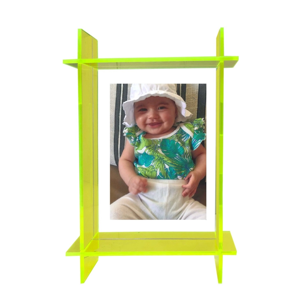 5 x 7 in. Black Lucite Photo Frame