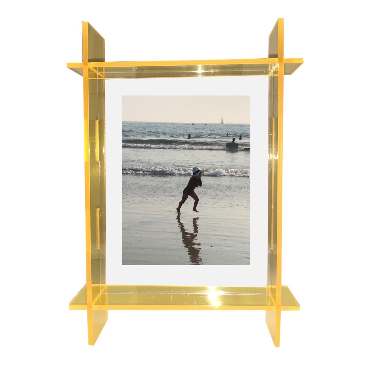 5 x 7 in. Neon Green Lucite Photo Frame