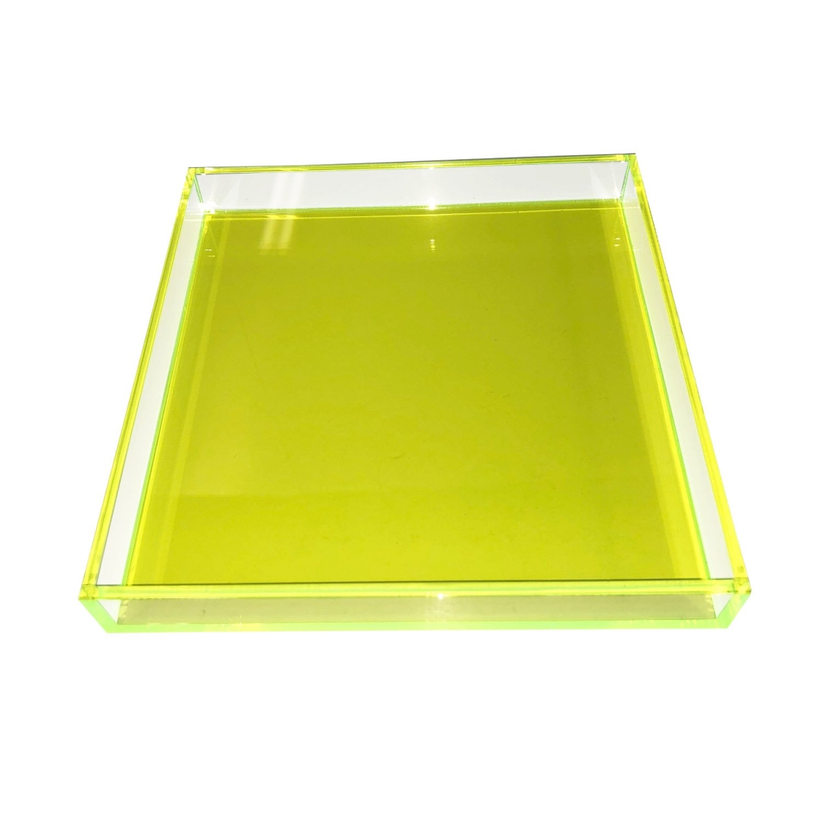 Black Square Lucite Tray