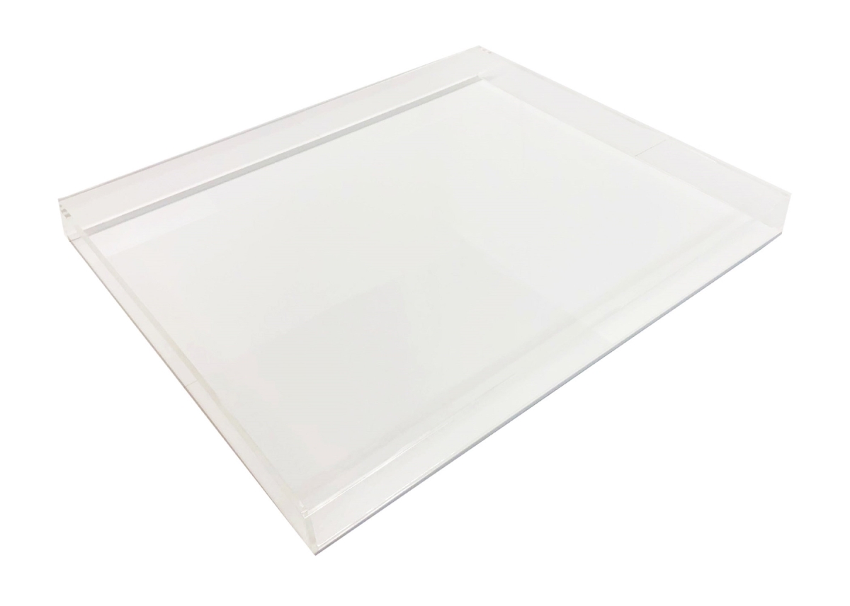 Neon Yellow Lucite Tray - Large