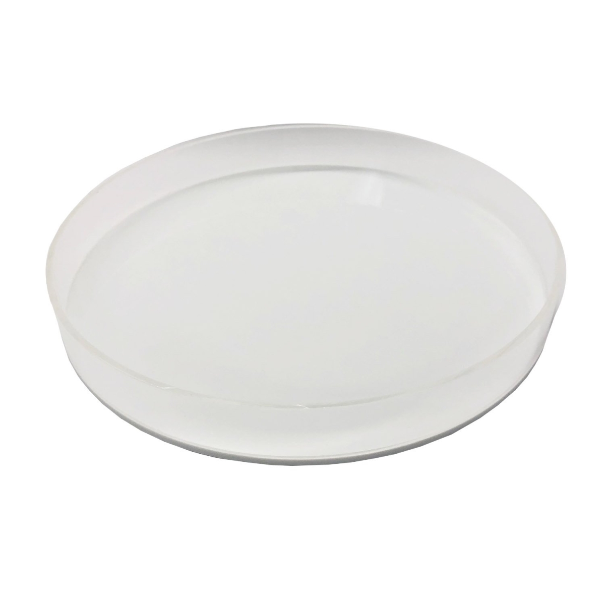 AVRT13-BLUE Neon Blue Round Lucite Tray