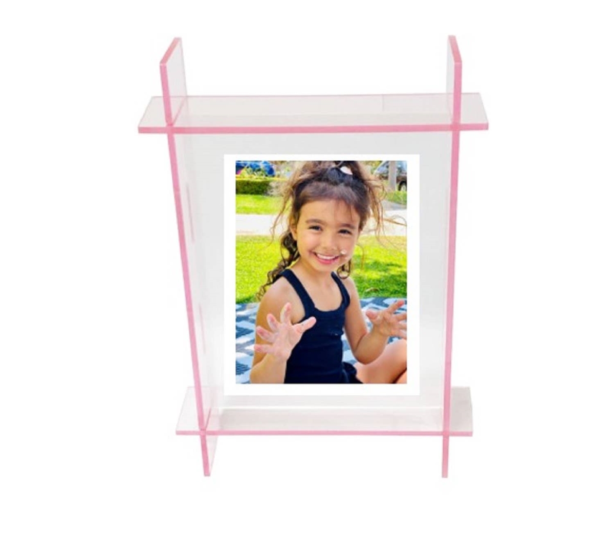 8 x 10 in. Neon Lucite Frame, Light Pink
