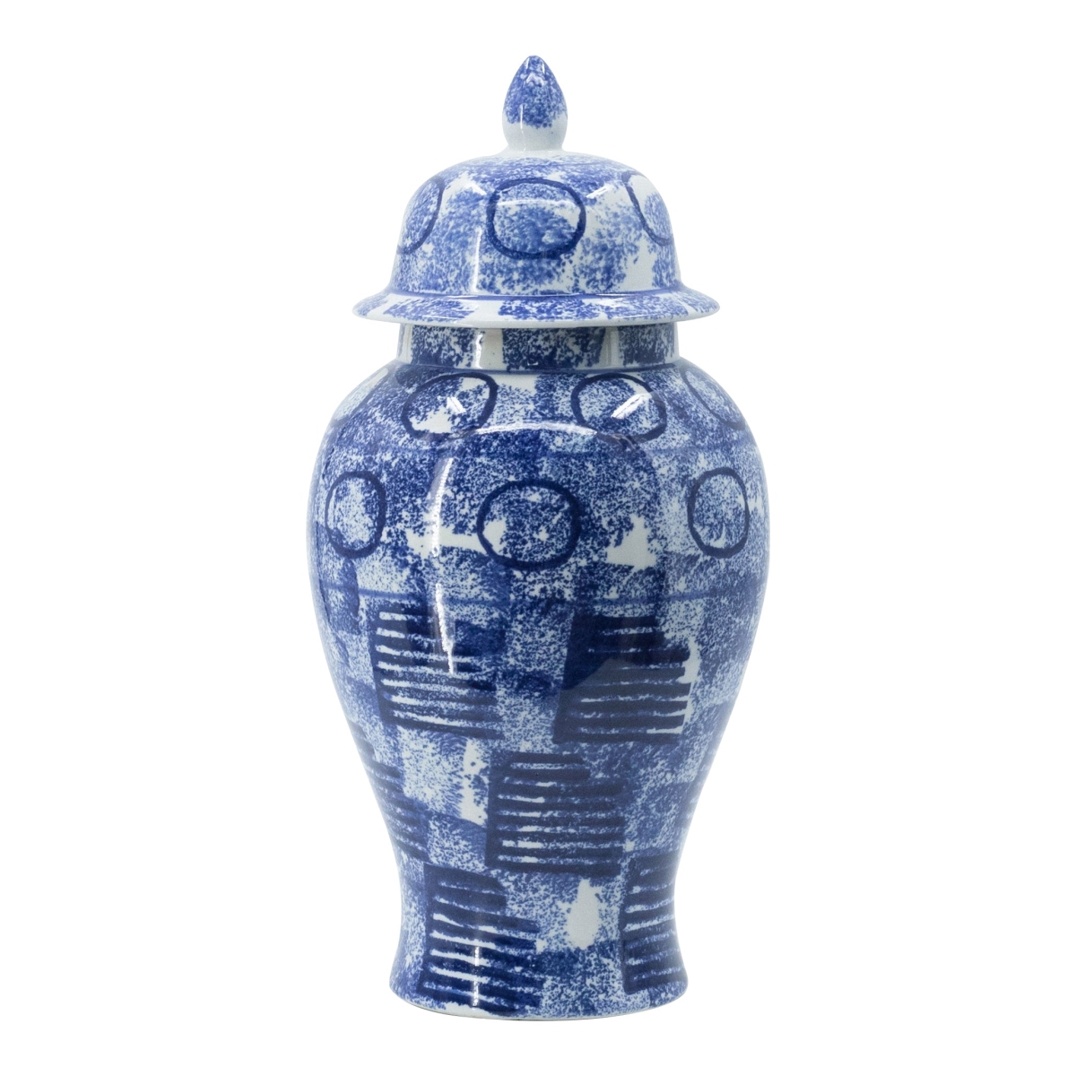 9006 Blue & White Tall Ginger Jar