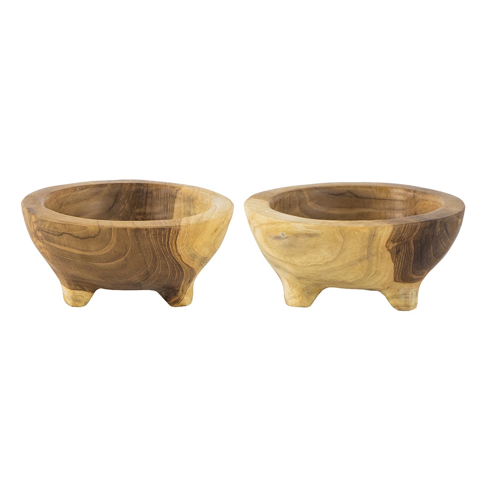 49930 S/2 Teak Bowl