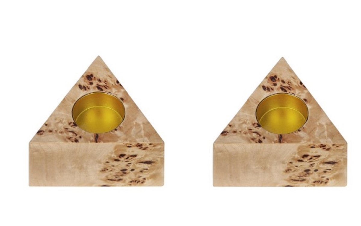 49652 S/2 Burl Wood Triangle C-Hold
