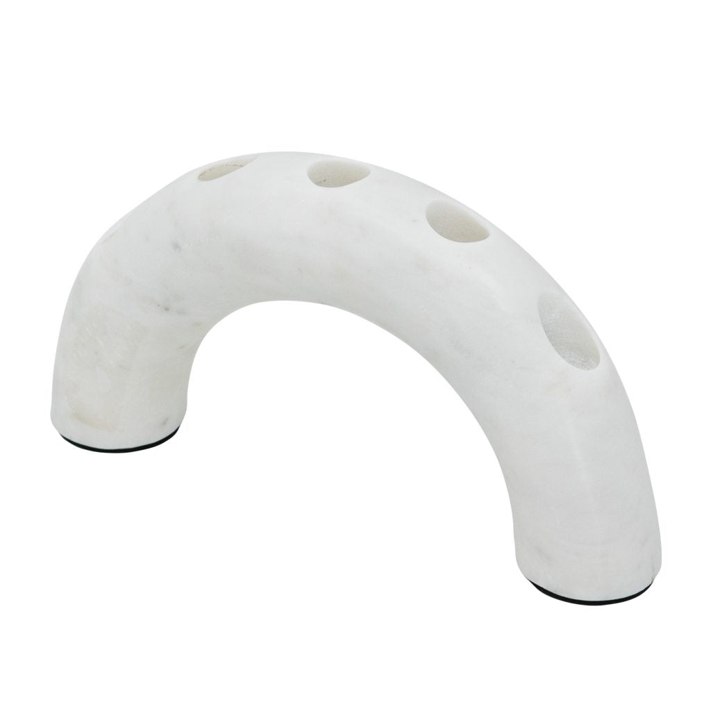 72175-WHIT-D Marble Arch Taper C-Holder