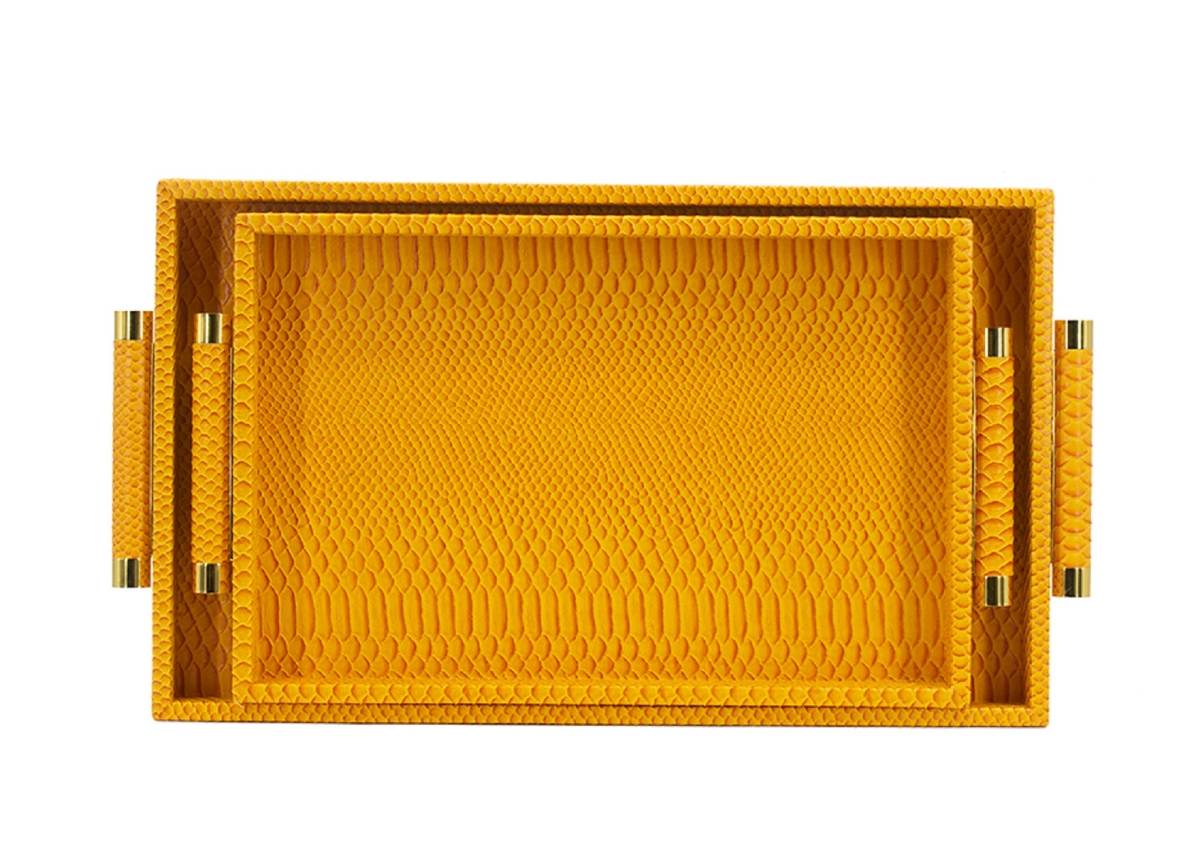 78729 S/2 Yellow  Croc Tray