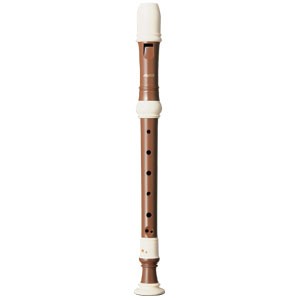 Aulos Haka Series Soprano Recorder, Light Brown - 3 Piece