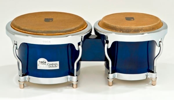4600-BW Custom Deluxe Bongos, Blue