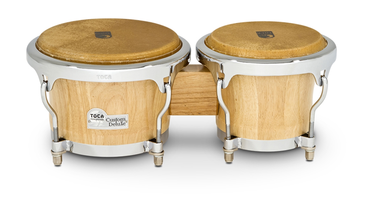 Picture of Toca 4600-NW Custom Deluxe Bongos&#44; Natural