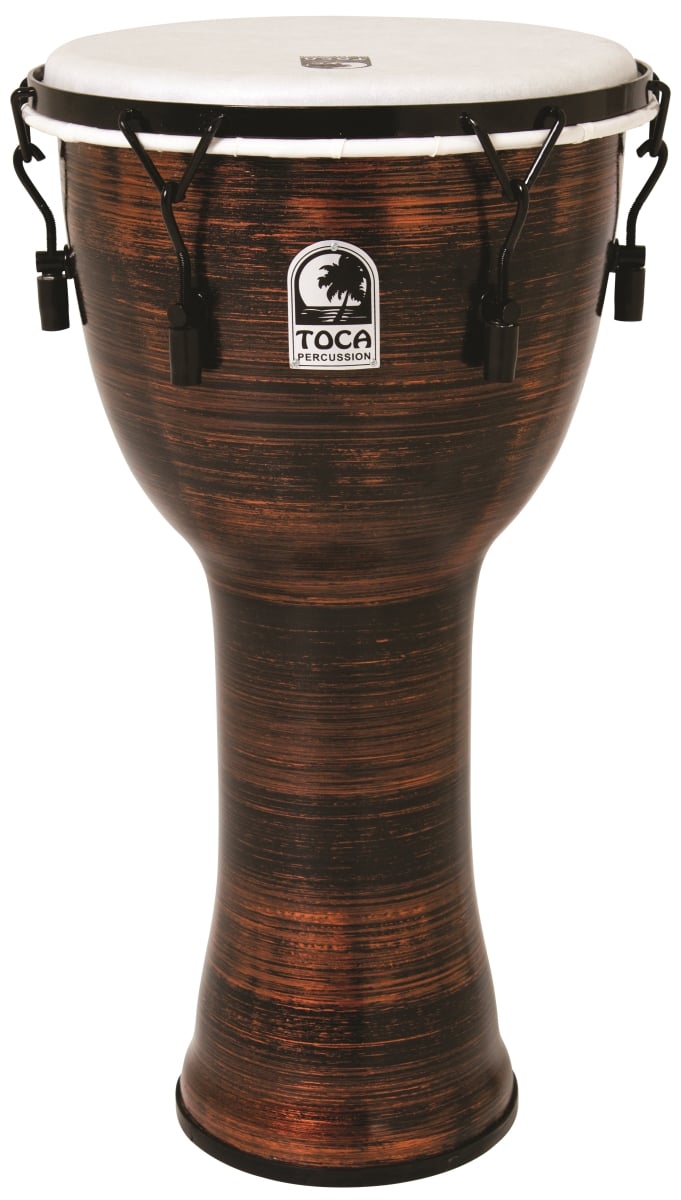 12 in. Freestyle II Mechanicially Tuned Djembe, Spun Copper