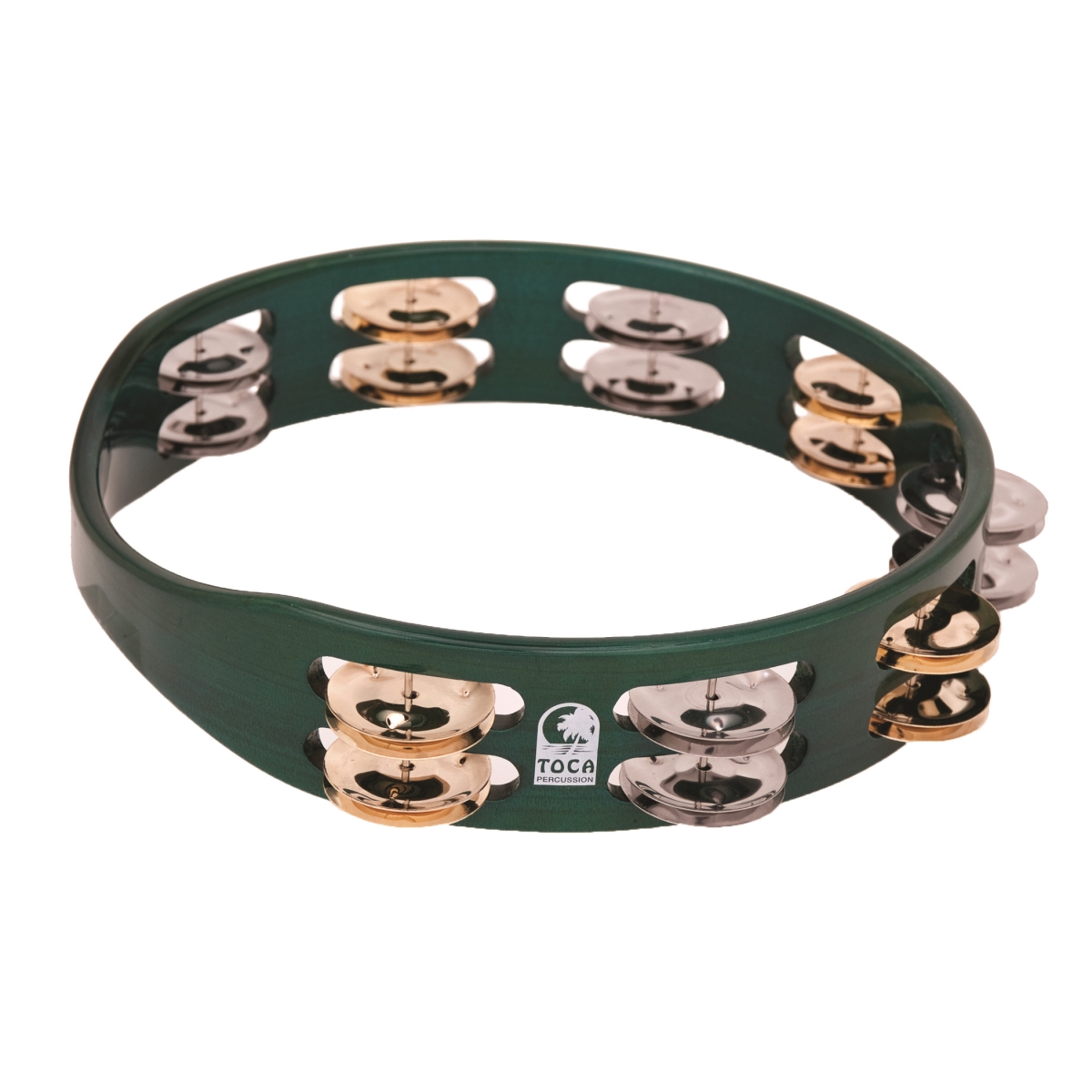 10 in. Colorsound Tambourine, Green