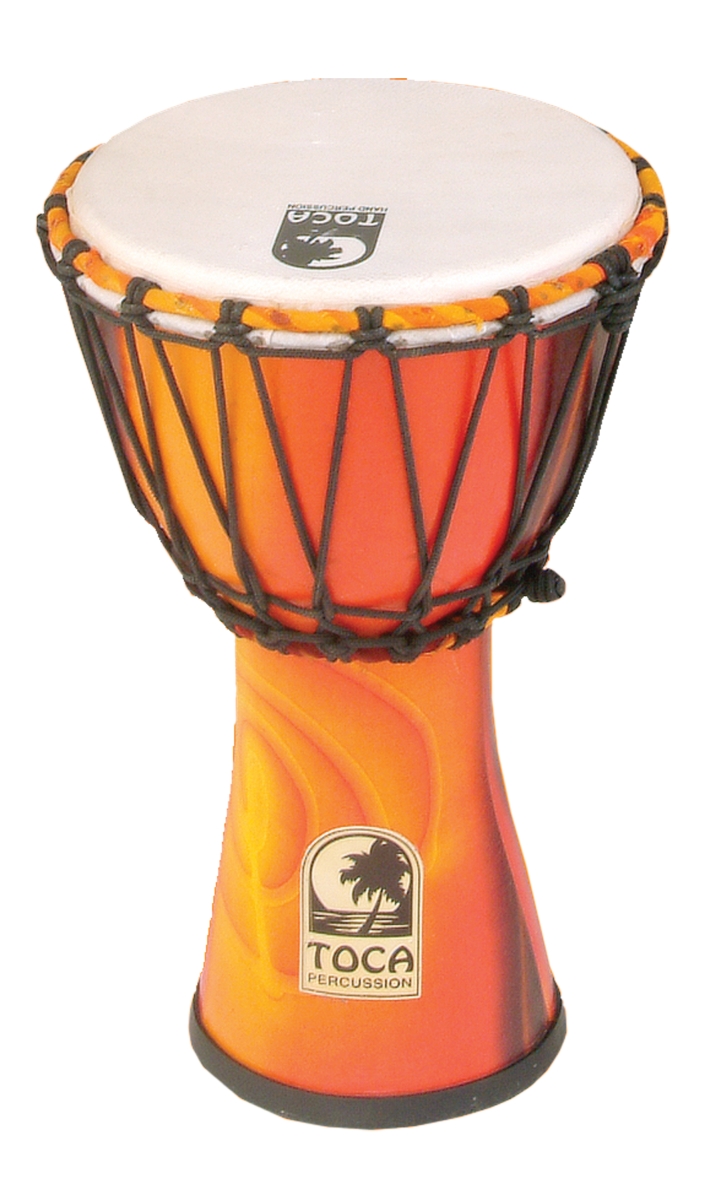 7 in. Freestyle Rope Tuned Djembe, Fiesta
