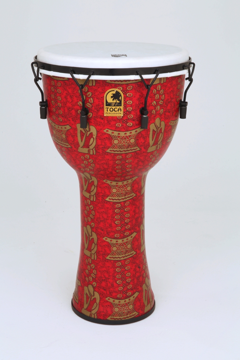 TF2DM-14TB 14 in. Freestyle II Mechanicially Tuned Djembe with Bag, Thinker