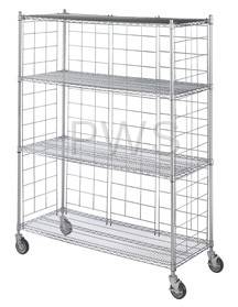 18 in. Chrome Plated Side & Back Enclosure Panels for Deep Units