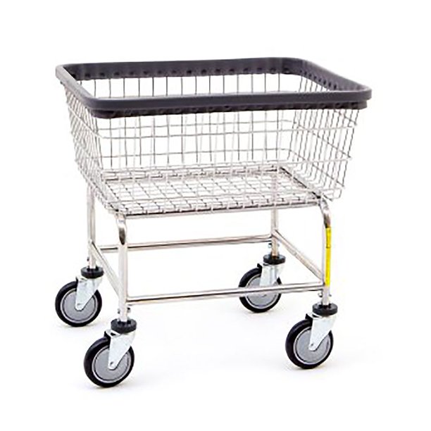 100CEC-SINGLE Chrome Plated Standard Laundry Cart