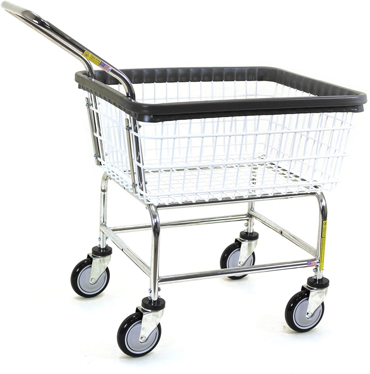 R&B Wire  Standard Laundry Cart with Handle