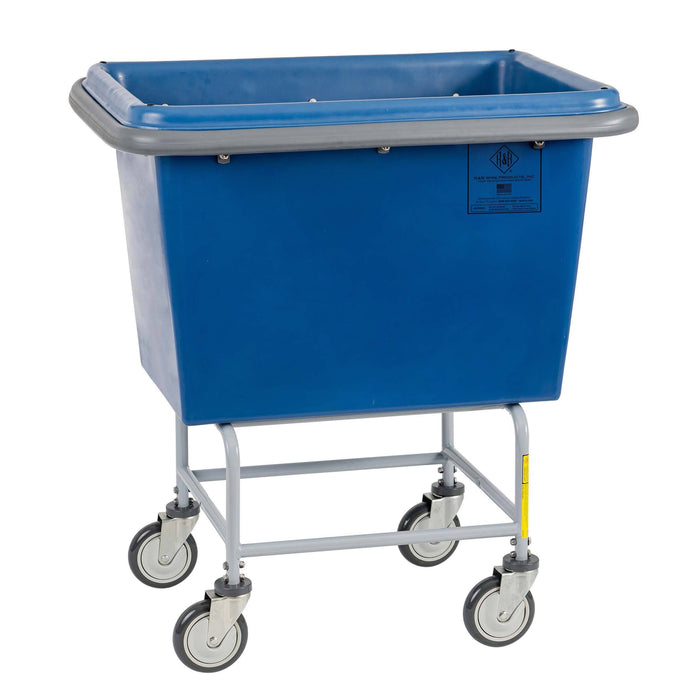 468PT-PTB 8 Bushel Elevated Poly Truck with Bumper, Blue